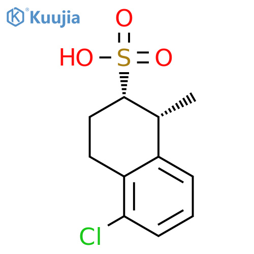 2-Naphthalenesulfonic acid, 5-chloro-1,2,3,4-tetrahydro-1-methyl-, cis- structure