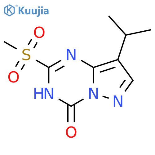 8-Isopropyl-2-(methylsulfonyl)pyrazolo[1,5-a][1,3,5]triazin-4-ol structure