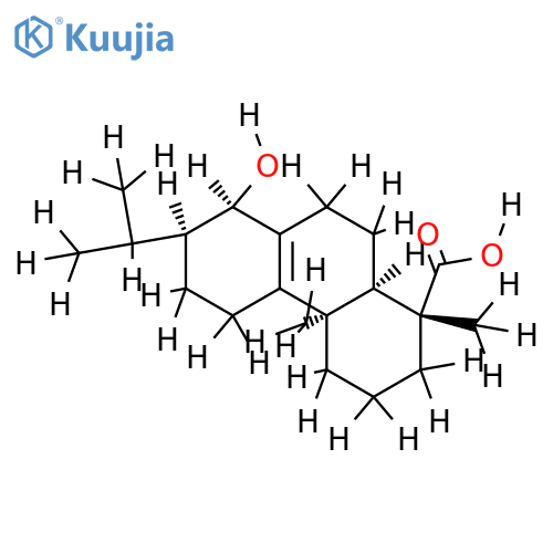 (13beta,14beta)-14-hydroxyabiet-8-en-18-oic acid structure