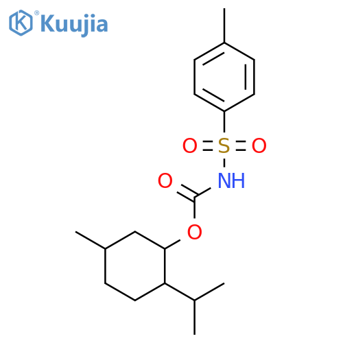 Carbamic acid, N-[(4-methylphenyl)sulfonyl]-, (1R,2S,5R)-5-methyl-2-(1-methylethyl)cyclohexyl ester structure