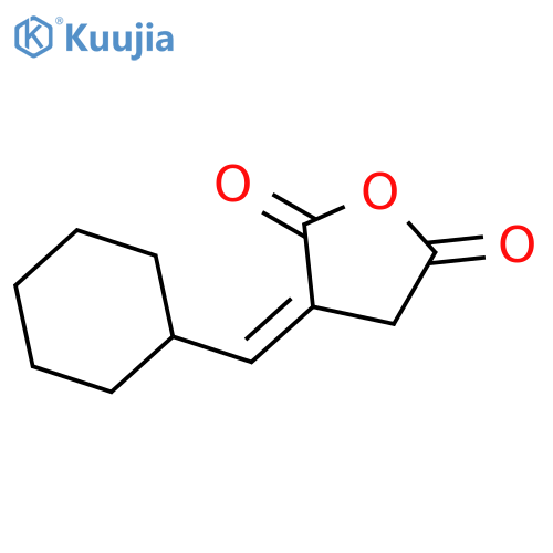 2,5-Furandione, 3-(cyclohexylmethylene)dihydro-, (E)- structure