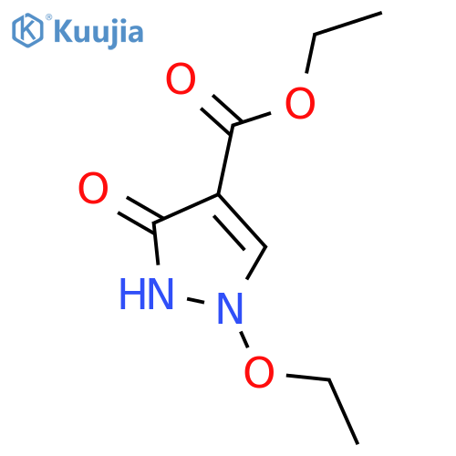 1H-Pyrazole-4-carboxylicacid, 1-ethoxy-2,3-dihydro-3-oxo-, ethyl ester structure