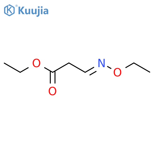 Propanoic acid, 3-(ethoxyimino)-, ethyl ester, (E)- structure