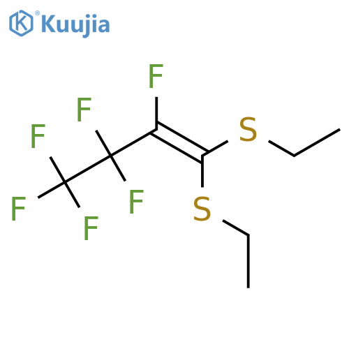 1-Butene, 1,1-bis(ethylthio)-2,3,3,4,4,4-hexafluoro- structure