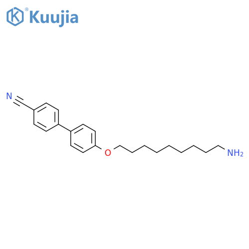 [1,1'-Biphenyl]-4-carbonitrile, 4'-[(9-aminononyl)oxy]- structure