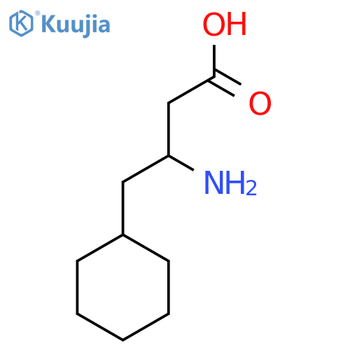 3-amino-4-cyclohexyl-butanoic acid structure
