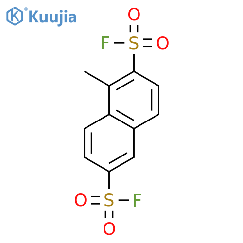 2,6-Naphthalenedisulfonyl difluoride, 1-methyl- structure