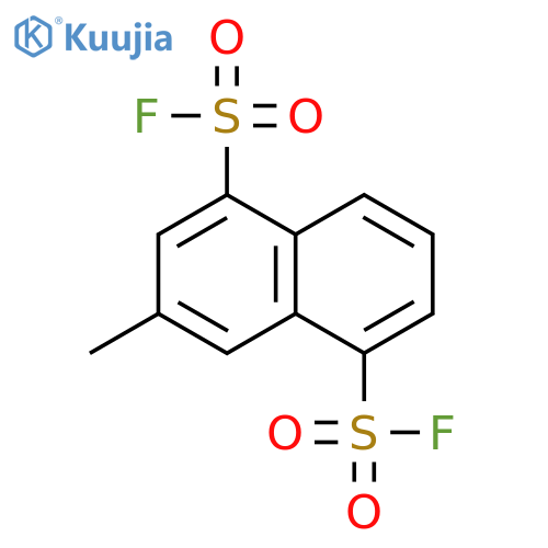 1,5-Naphthalenedisulfonyl difluoride, 3-methyl- structure