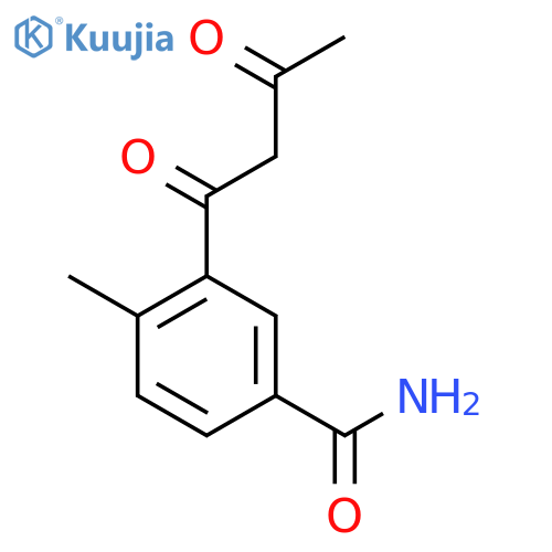 Benzamide, 3-(1,3-dioxobutyl)-4-methyl- structure