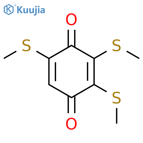 2,5-Cyclohexadiene-1,4-dione,2,3,5-tris(methylthio)- structure