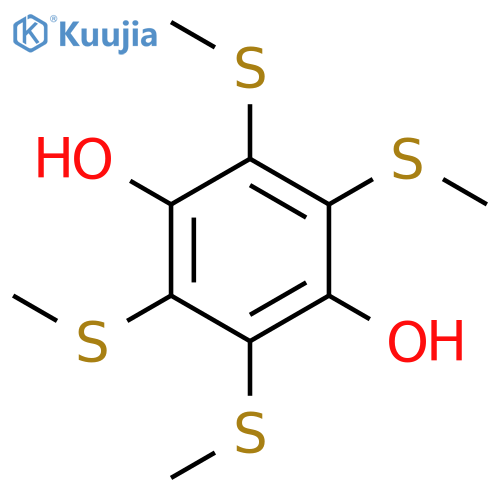 1,4-Benzenediol,2,3,5,6-tetrakis(methylthio)- structure