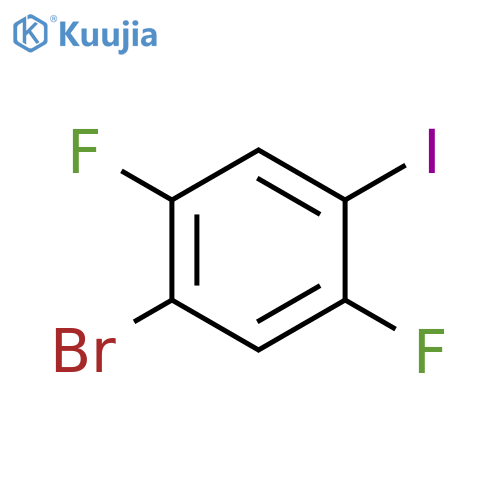 4-Bromo-2,5-difluoroiodobenzene structure