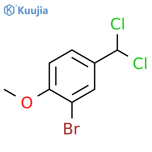 Benzene, 2-bromo-4-(dichloromethyl)-1-methoxy- structure