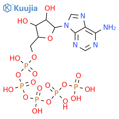 Adenosine 5'-(hexahydrogen pentaphosphate) structure