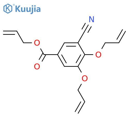 Benzoic acid, 3-cyano-4,5-bis(2-propenyloxy)-, 2-propenyl ester structure