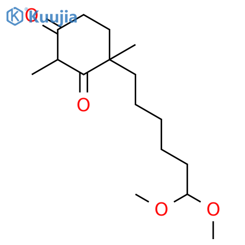 1,3-Cyclohexanedione, 4-(6,6-dimethoxyhexyl)-2,4-dimethyl- structure