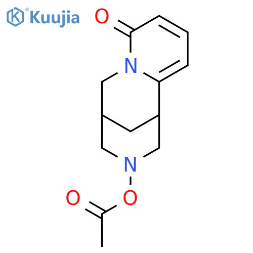 3-Acetoxy-1,2,3,4,5,6-hexahydro-1,5-methano-pyrido[1,2-a][1,5]diazocin-8-on structure