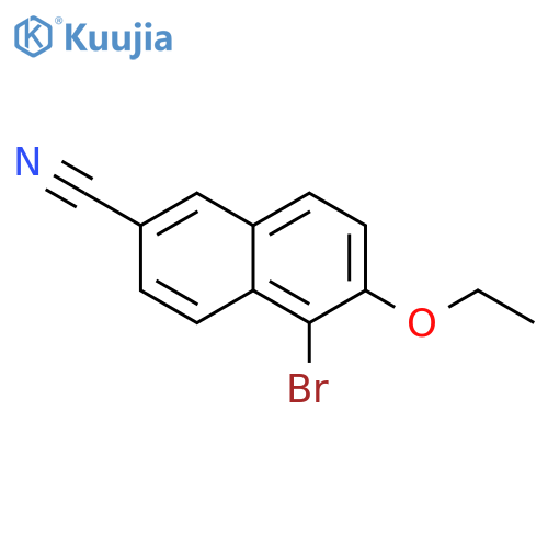2-Naphthalenecarbonitrile, 5-bromo-6-ethoxy- structure