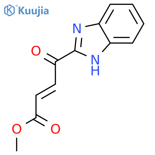 2-BUTENOIC ACID, 4-(1H-BENZIMIDAZOL-2-YL)-4-OXO-, METHYL ESTER, (E)- structure
