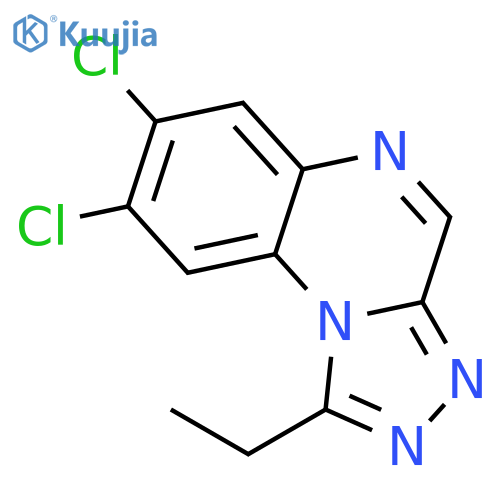 [1,2,4]Triazolo[4,3-a]quinoxaline, 7,8-dichloro-1-ethyl- structure