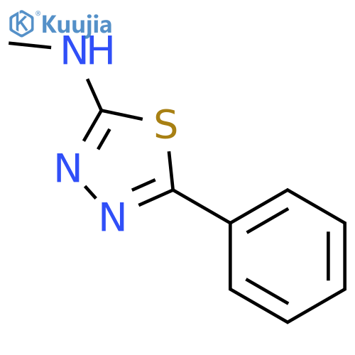 N-methyl-5-phenyl-1,3,4-thiadiazol-2-amine structure