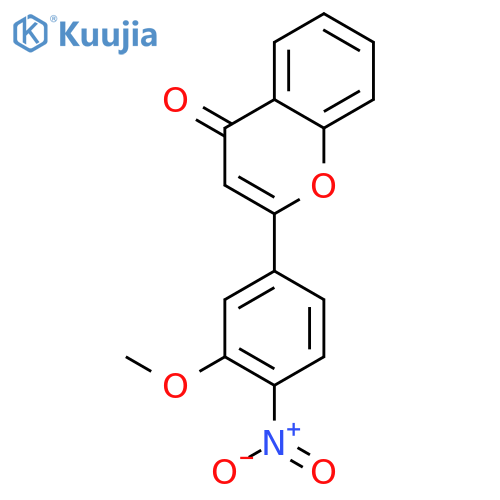 3’-Methoxy-4’-nitroflavone structure