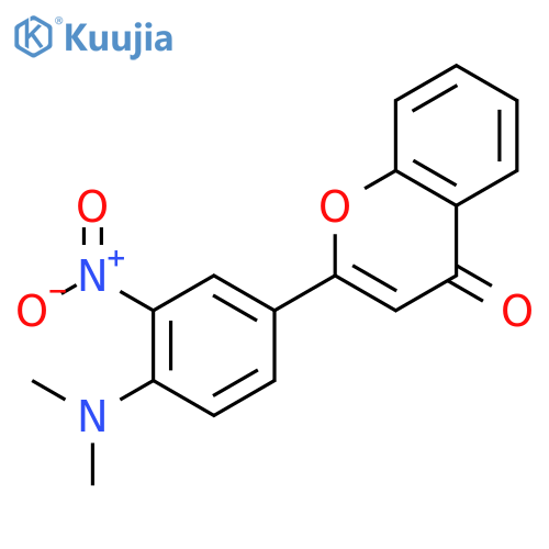 4H-1-Benzopyran-4-one, 2-[4-(dimethylamino)-3-nitrophenyl]- structure