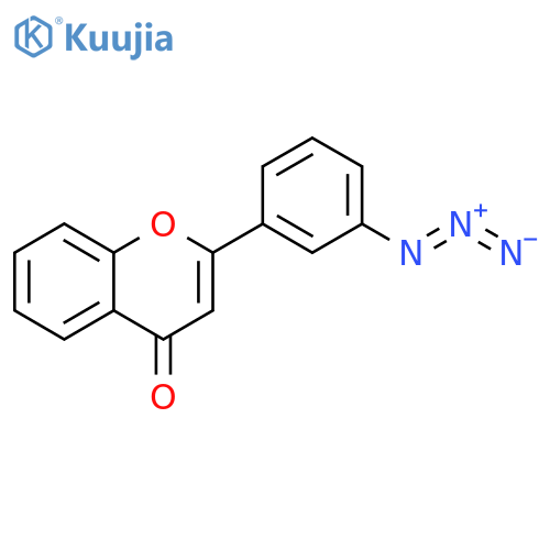 4H-1-Benzopyran-4-one, 2-(3-azidophenyl)- structure