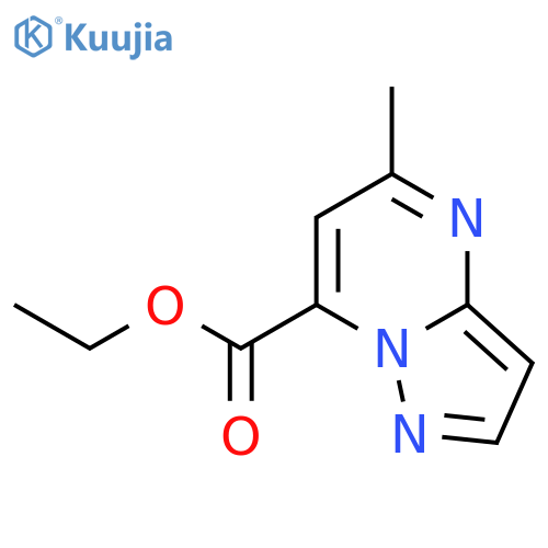 Pyrazolo[1,5-a]pyrimidine-7-carboxylic acid, 5-methyl-, ethyl ester structure