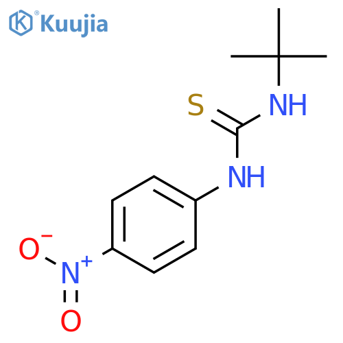Thiourea, N-(1,1-dimethylethyl)-N'-(4-nitrophenyl)- structure