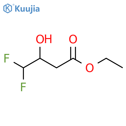 4,4-Difluoro-3-hydroxy-butyric acid ethyl ester structure