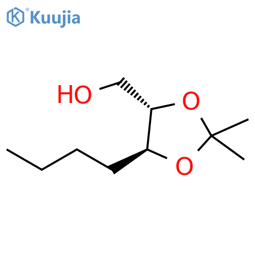 1,3-Dioxolane-4-methanol, 5-butyl-2,2-dimethyl-, (4S,5S)- structure