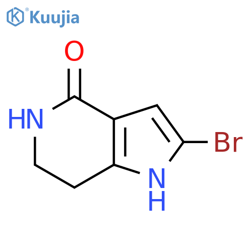 2-Bromo-1,5,6,7-tetrahydro-pyrrolo[3,2-c]pyridin-4-one structure