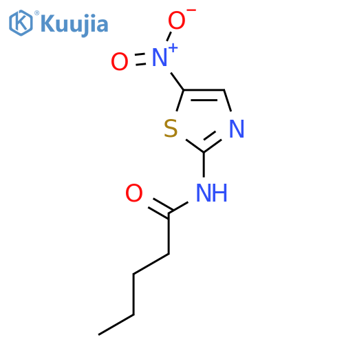 Pentanamide,N-(5-nitro-2-thiazolyl)- structure