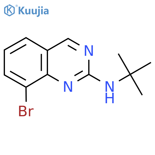 8-bromo-N-tert-butylquinazolin-2-amine structure