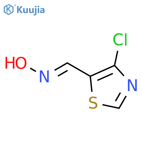 5-Thiazolecarboxaldehyde, 4-chloro-, oxime structure