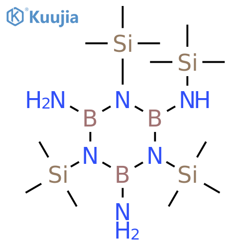 2,4,6-Borazinetriamine, N,1,3,5-tetrakis(trimethylsilyl)- structure