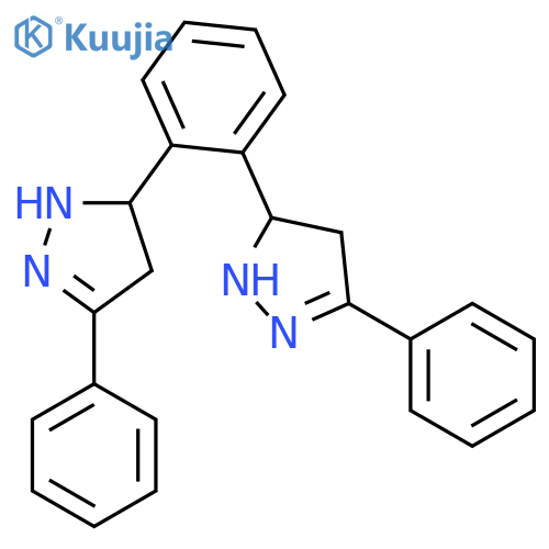1H-Pyrazole, 5,5'-(1,2-phenylene)bis[4,5-dihydro-3-phenyl- structure