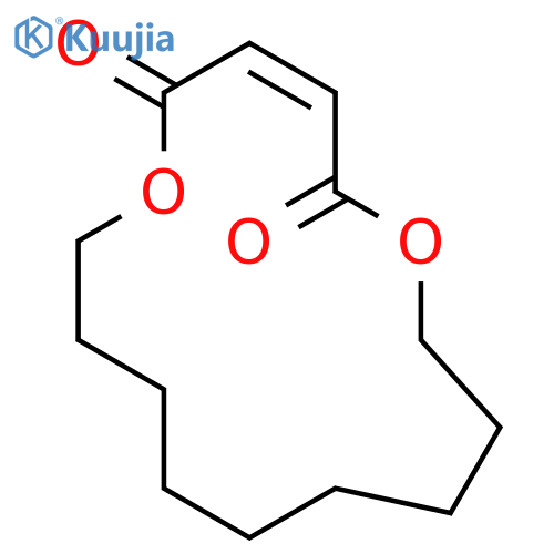 1,6-Dioxacyclopentadec-3-ene-2,5-dione, (E)- structure