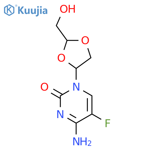 (-)-β-D-Dioxolane-5-fluoro Cytidine structure