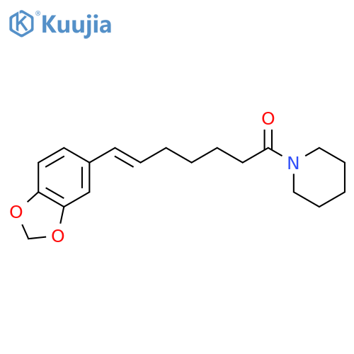 PIPERIDINE, 1-[7-(1,3-BENZODIOXOL-5-YL)-1-OXO-6-HEPTENYL]- structure
