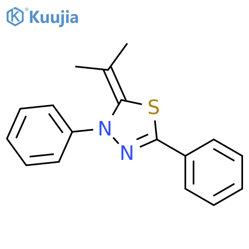 1,3,4-Thiadiazole, 2,3-dihydro-2-(1-methylethylidene)-3,5-diphenyl- structure