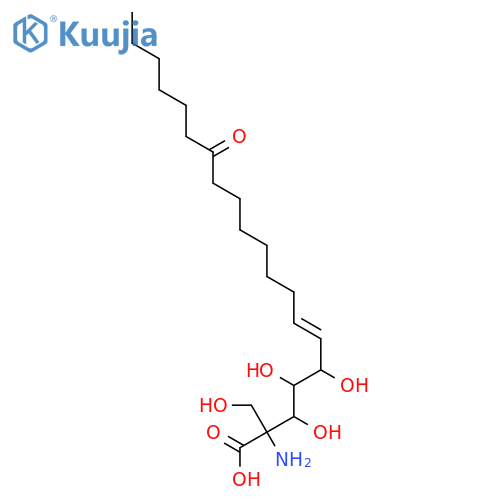 6-Eicosenoic acid,2-amino-3,4,5-trihydroxy-2-(hydroxymethyl)-14-oxo-, (2S,3R,4R,5S,6E)- structure