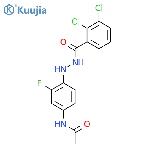 Benzoic acid, 2,3-dichloro-, 2-[4-(acetylamino)-2-fluorophenyl]hydrazide structure