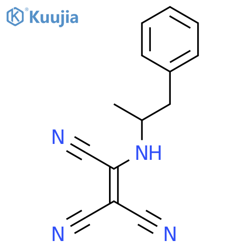 Ethenetricarbonitrile, [(1-methyl-2-phenylethyl)amino]-, (±)- structure