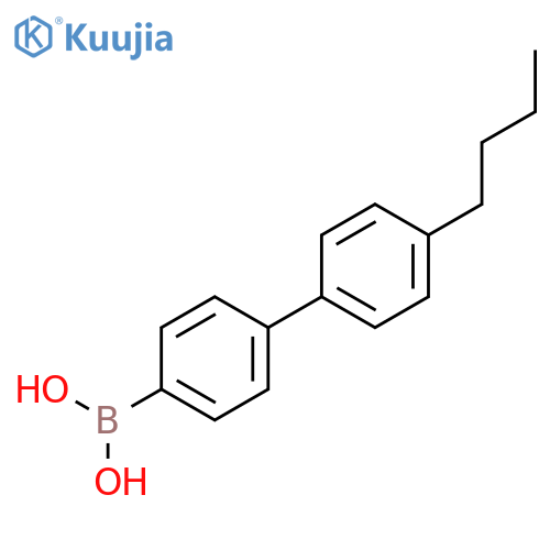 (4'-Butyl-[1,1'-biphenyl]-4-yl)boronic acid structure