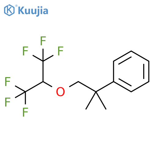 Benzene, [1,1-dimethyl-2-[2,2,2-trifluoro-1-(trifluoromethyl)ethoxy]ethyl]- structure