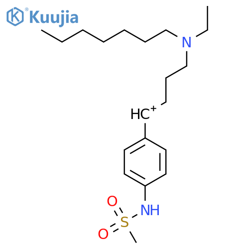 Butylium, 4-(ethylheptylamino)-1-[4-[(methylsulfonyl)amino]phenyl]- structure