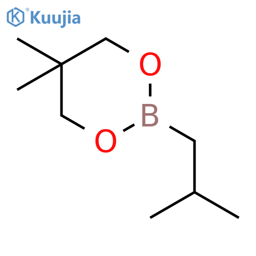 1,3,2-Dioxaborinane, 5,5-dimethyl-2-(2-methylpropyl)- structure