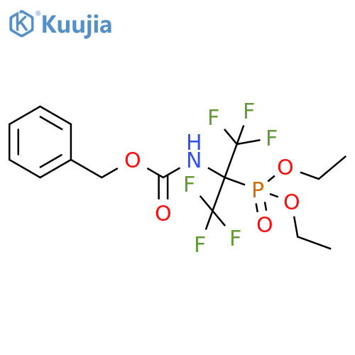 Carbamic acid,[1-(diethoxyphosphinyl)-2,2,2-trifluoro-1-(trifluoromethyl)ethyl]-,phenylmethyl ester (9CI) structure